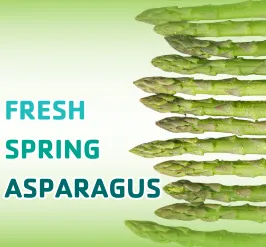 Stalks of asparagus. 