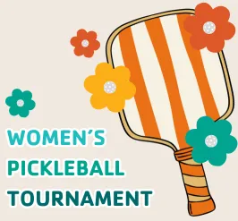 A pickleball paddle with flowers. 