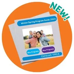 New! The cover of the Oshkosh YMCA program guide.