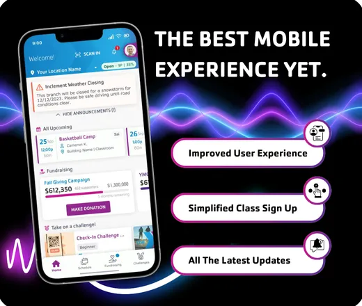 The new YMCA app: the best mobile experience yet. Improved user experience, class sign up, and the latest updates.