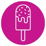 an ice cream dessert. 