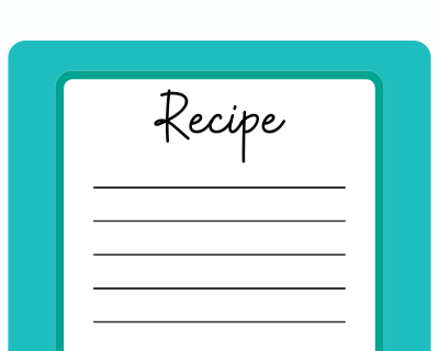 a recipe card.