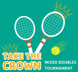 tennis racquets with crowns.