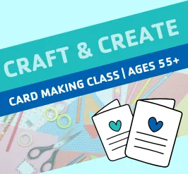craft supplies and homemade cards. 