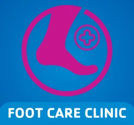 Foot care clinic. A healthy foot.