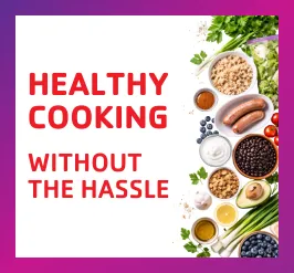 black beans, sausage, rice, and healthy whole foods.