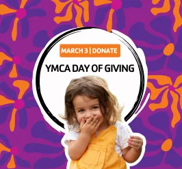 YMCA day of giving: donate. A little girl smiling.