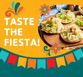 taste the fiesta! A plate of tacos.