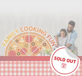 A father helping his daughter prep veggies. Sold out.