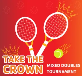 Tennis racquets with crowns on them. 