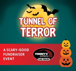 A dark and spooky night. Tunnel of terror: a scary good fundraiser benefitting the Y. 