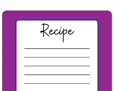 a recipe card.