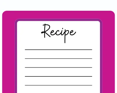 a recipe card.