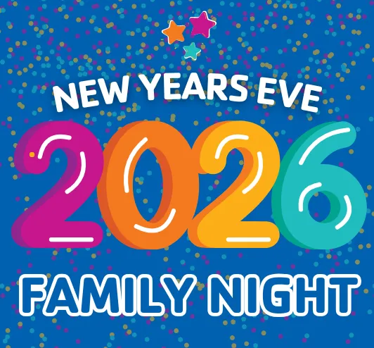 New Years Eve 2026. Stars and confetti.