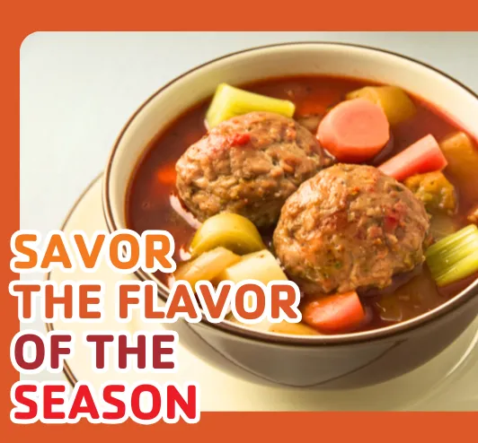 a bowl of hearty soup.