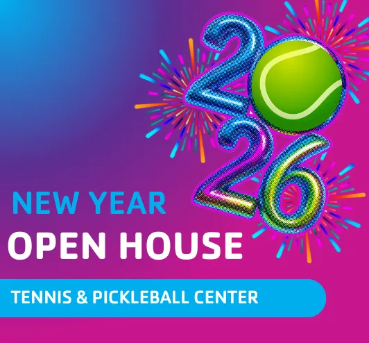 2026 Open House, fireworks and tennis ball.