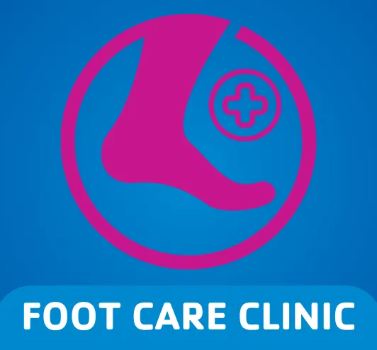 Foot care clinic. A healthy foot.