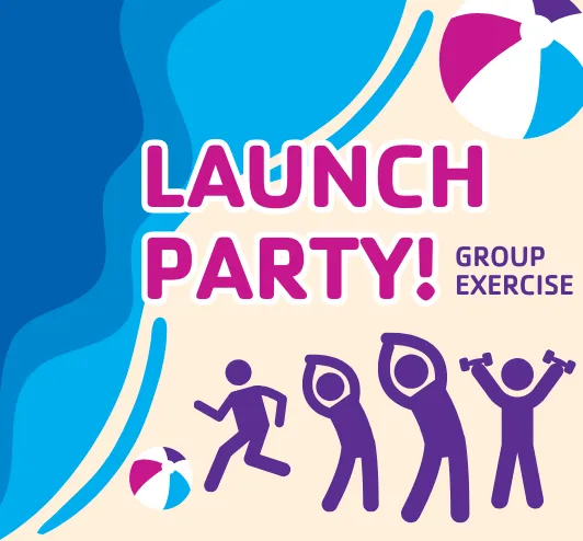 People working out on the beach, beach balls.