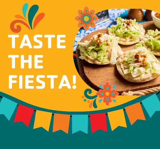 taste the fiesta! A plate of tacos.