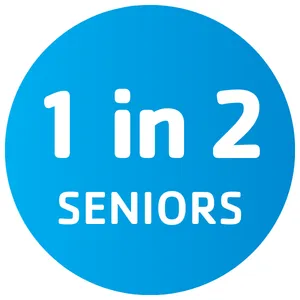 1 in 2 seniors...