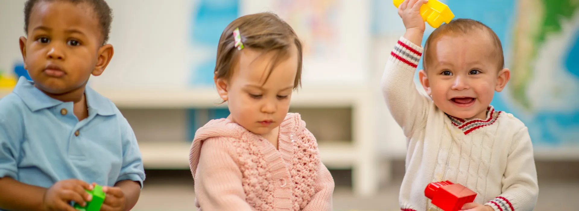 children at childcare