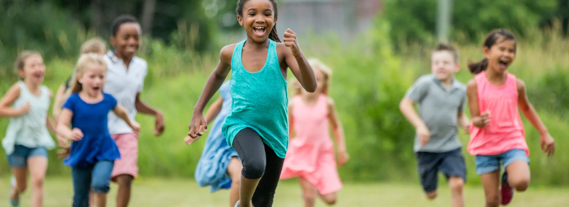 Children playing outside