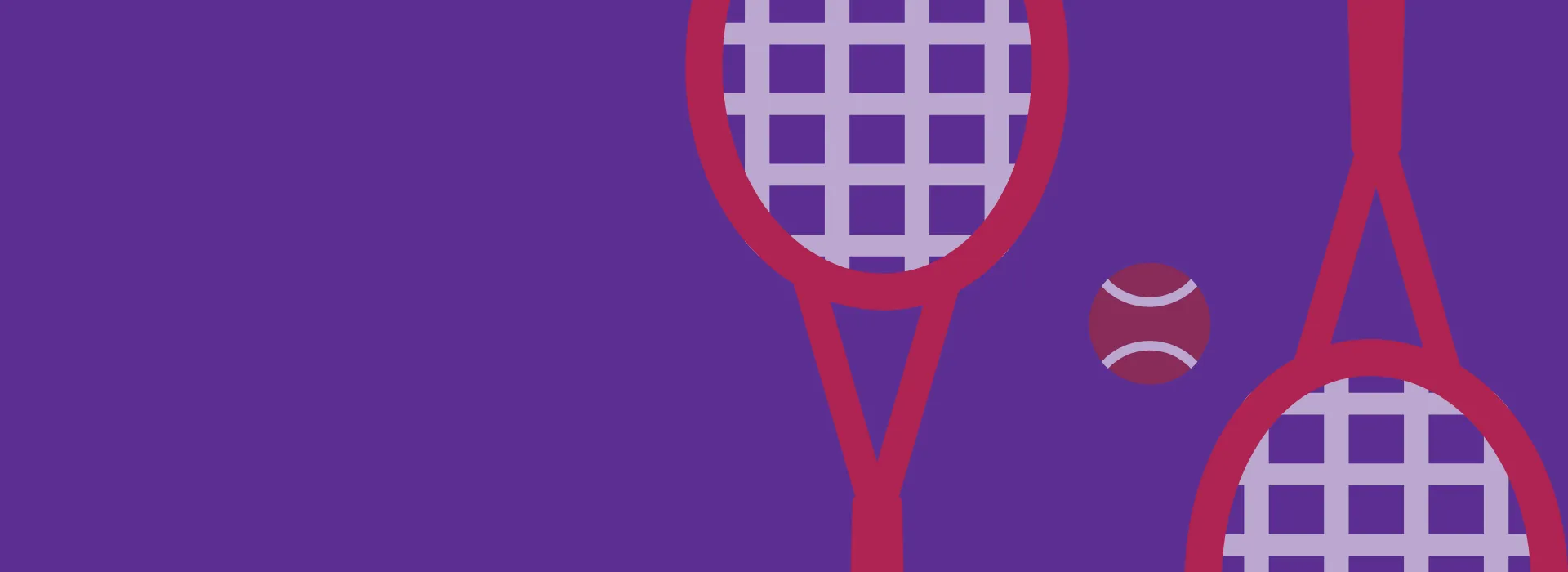 Tennis racquets and ball.